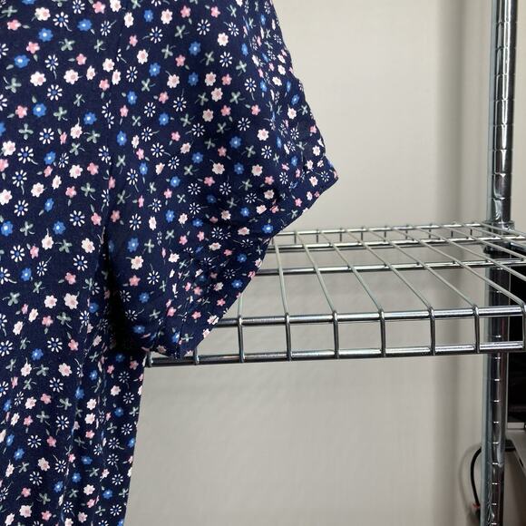 Auguste The‎ Label Blue Ditsy Floral Wrap Maxi Dress Size 4 Cottagecore Boho - Picture 8 of 11